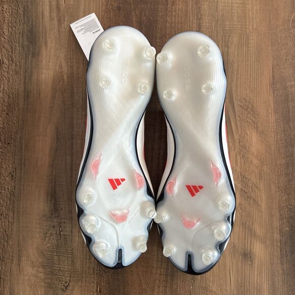Adidas Copa Pure 3 Elite FG Laceless Men Size 9.5 White Red Soccer Cleats IH0076 main image 3